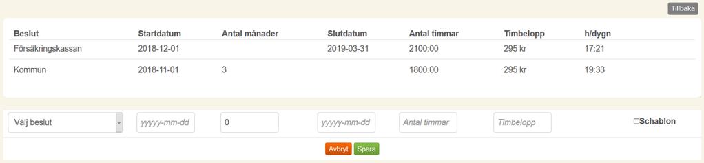 Lägga till beslut på kund Gå till Kund och klicka sedan på kunden du vill lägga till ett beslut hos. Klicka på den blåa pennan till höger om texten Beslut.