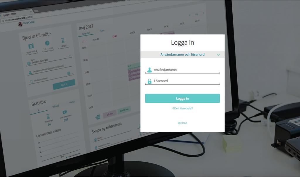 1 Inloggning För att komma till inloggningssidan skriver du in en URL-adress, som
