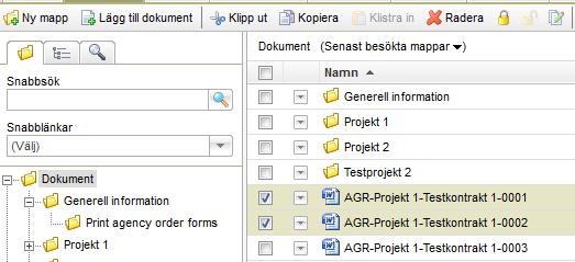 Attribut (tilläggstjänst) I fliken Attribut ges möjlighet att ange dokumenttyp och attributvärden. Attribut Attribut som är URL-er blir automatiskt klickbara.