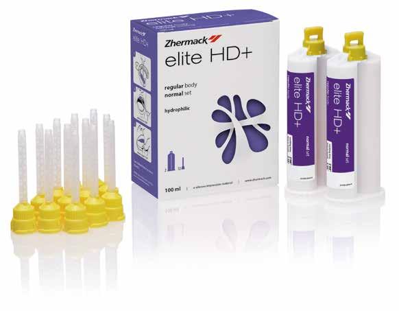 Lång arbetstid och kort intraoral stelningstid Hydrofil och tixotropisk (dock inte Super