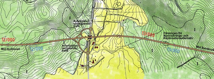 Jättendal Trafikplats vid vägen mot Bergsjö väster om Jättendal.