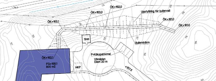 Dokumentnamn: R2017065A.docx Sida 8 (13) högst 50 dba på ca 3500 m 2 av den ca 4500 m 2 stora ytan som är avsedd för lek, vila och pedagogisk verksamhet, d v s ca 75 %.