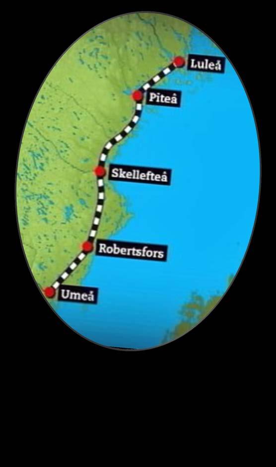 Regeringens vallöfte år 2014 var att börja bygga Norrbotniabanan. Den första sträckan fram till mötesstation Sundbäck är 12 km.