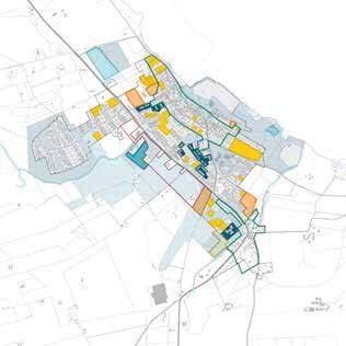 mindre lgh + 1,4 ha för näringsverksamheter 50 enbostadshus (friliggande) alt.