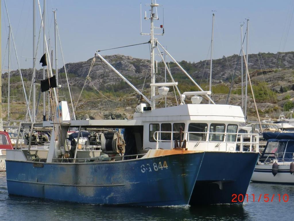 Figur 1. IDUN. Foto: Befälhavaren. SAMMANFATTNING Söndagen den 25 februari 2018 var fiskebåten IDUN sysselsatt med fiske en timmes körtid väster om Tjörn. Befälhavaren bedrev fisket ensam.