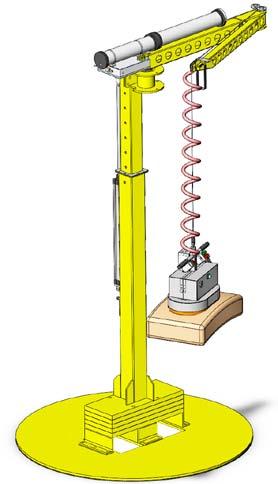 DITT KOMPLETTA LYFTSYSTEM Bal-Trol FlexiCrane Mobile Vakuumsäcklyft Bal-Trol Den lätta smidiga lyftcylindern drivs av endast tryckluft.