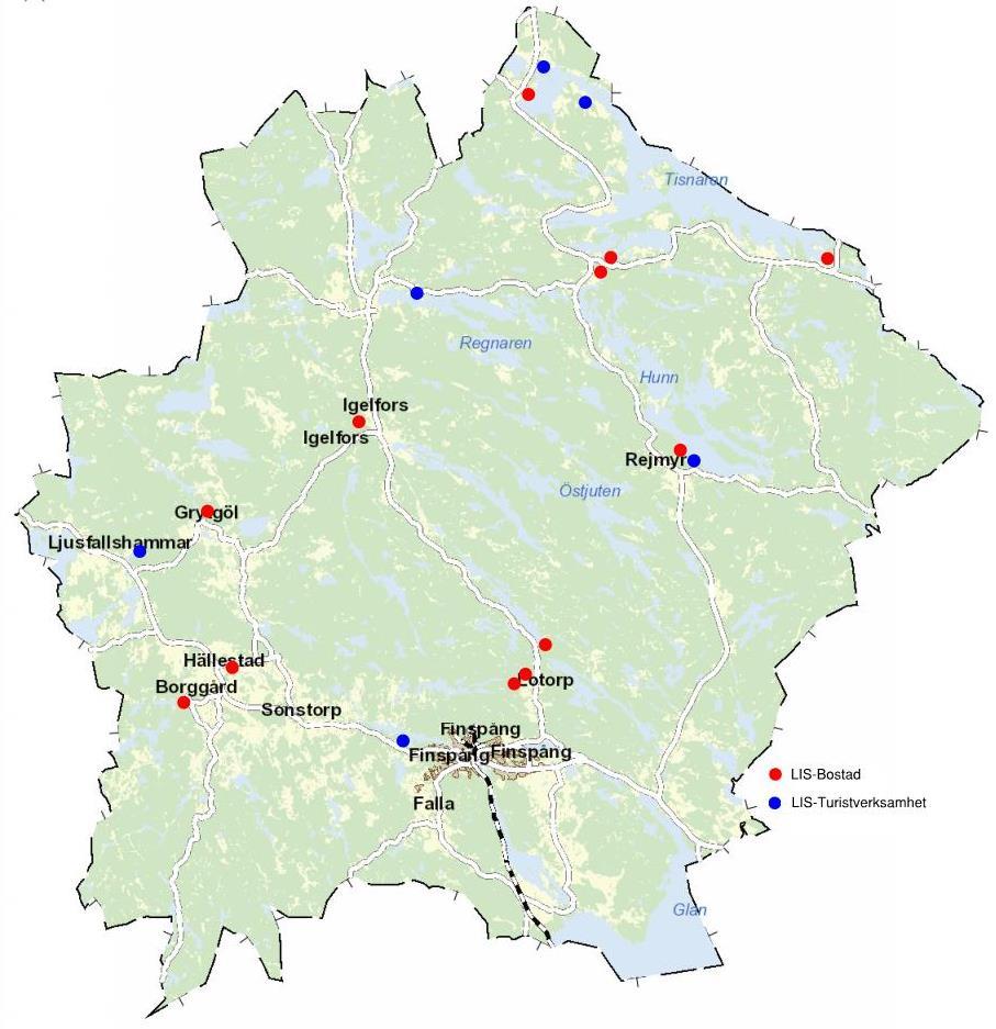 Utvärdering av LIS-områden Nedan kommer samtliga LIS-områden som pekats ut i ÖP2011 och förslag på nya områden för ÖP2020 att utvärderas mot checklistan baserad på Länsstyrelsens vägledning.