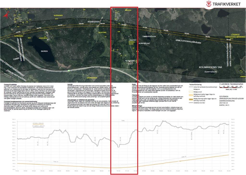 båda via Jönköping. Under arbetsfasen delas projektet in i etapper, den första sträckan mellan Järna och Linköping utgör etapp Ostlänken (Trafikverket, 2017a).