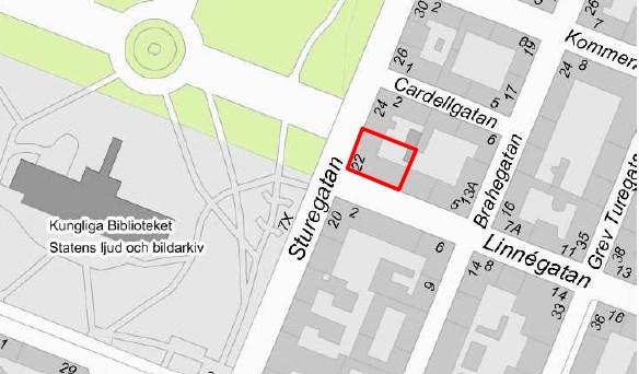 Sida 2 (5) Bakgrund Stadsbyggnadskontoret har bjudit in till samråd om förslag till detaljplan för fastigheten Rotundan 3, beläget i korsningen Sturegatan-Linnégatan.