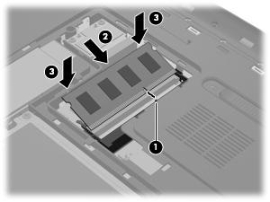 9. Sätt tillbaka minnesmodulfackets lock: a.