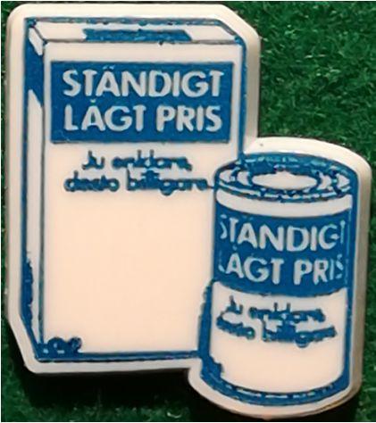 156) 1979 startades försäljning av varor till ständigt lågpris, så kallade blåvita varor.