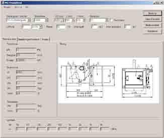 Programmet beräknar tekniska data för spjälllet så som tryckfall, ljudeffektnivåer och lufthastighet.