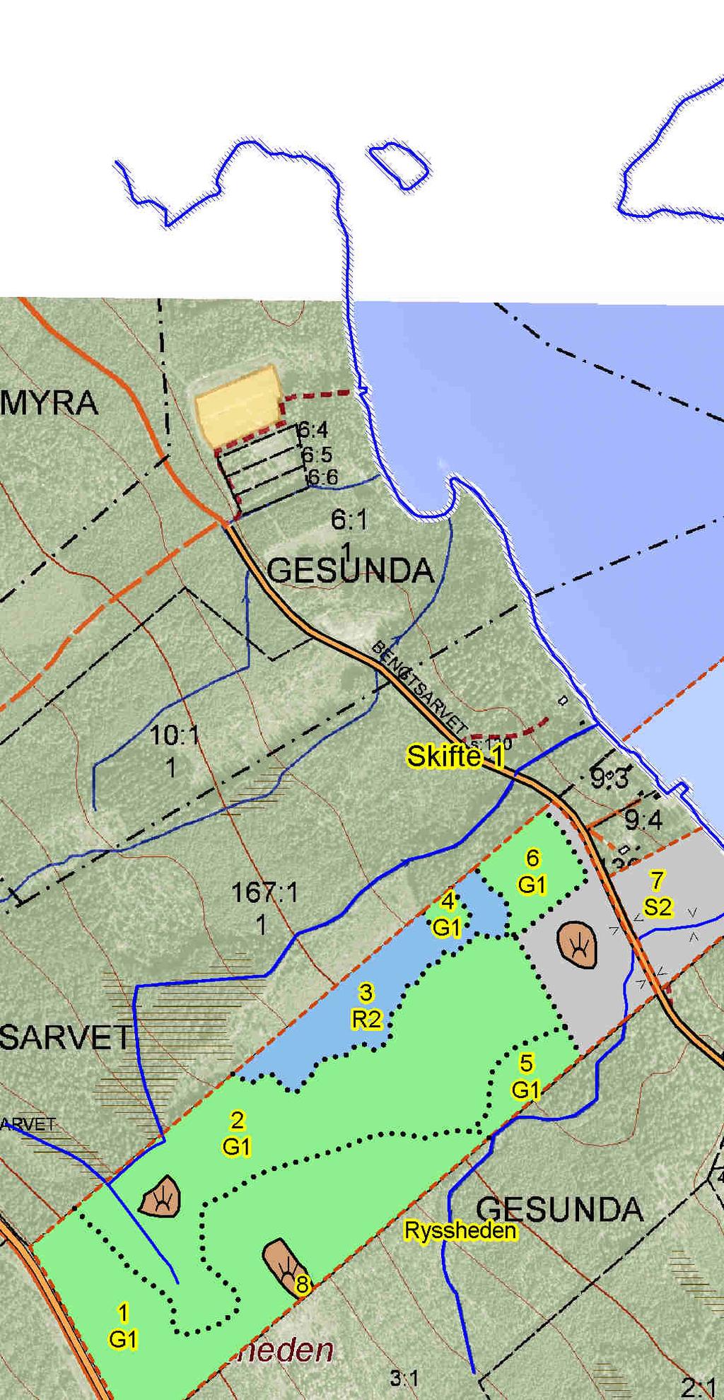 SKOGSKARTA Plan Gesunda 9:1