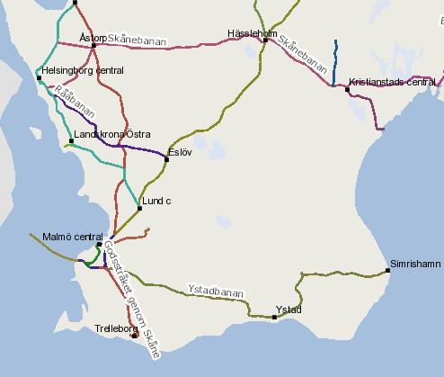 Tidsintervall mellan tågen vid plattformsspåren Tågen har förutbestämda avgångs- och ankomsttider vid Göteborgs C var femte minut.