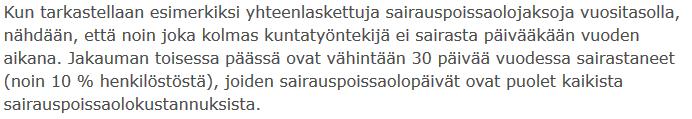Arbetsförmåga - sjukfrånvaro