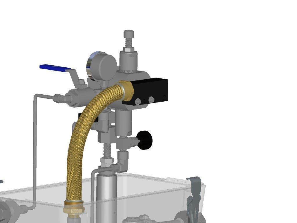 17 18 Connect the heat traced sample tubing from the analyzer to the sample outlet fitting. Connect tubing to relief valve connection and run tubing to safe relief location, if desired.