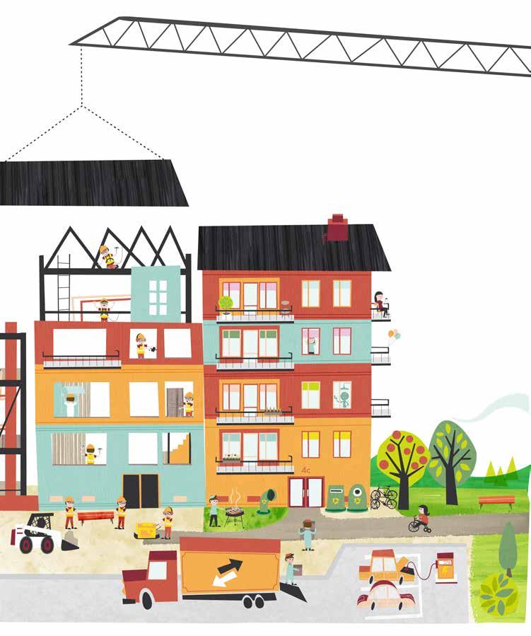 Svanenmärkt hus Snålspolande kranar och duschar Vitvaror energiklass A+ (ej torktumlare) Individuell mätning av el FTX (återvinning av värme