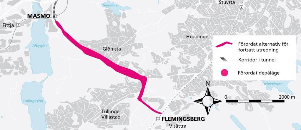 I denna utredning gjordes också en utblick mot Nacka för att översiktligt studera nyttan av, och behovet av åtgärder för att förverkliga, stomlinje M.