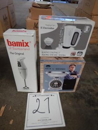 Stavmixer Bamix, elvisp Elektrolux