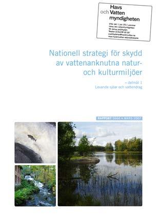 Bakgrund Den nationella strategin för skydd av vattenanknutna natur- och kulturmiljöer Åtgärdsprogram för genomförande av delmål 1 fram till 2010 Syfte: att kvantifiera delmålet och behov av åtgärder.
