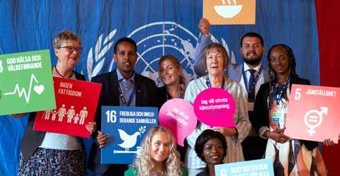 FN-RÖRELSEN Foto: Svenska FN-förbundet/Moa Källström Agenda 2030 och de globala målen står i fokus för den svenska FN-rörelsens arbete.