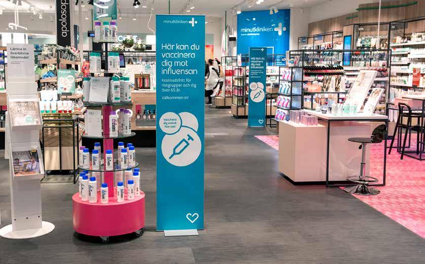 Golvdisplayen med sin 18 mm ram är så diskret och snygg att den passar in i de mest krävande