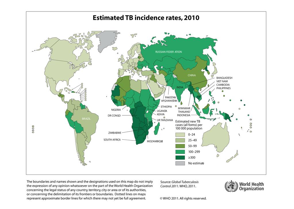 Riskänder för tuberkuos Vaccination vid 6 månaders åder Övriga nyfödda med famijeursprung från ett and med ökad eer hög tbc-förekomst ( 25 fa per 100 000 invånare och