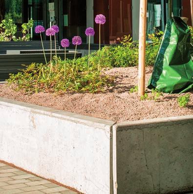 där man önskar skapa torra förhållanden och genomsläpplig växtbädd. Mullhalten passar till plantering av buskar och träd.