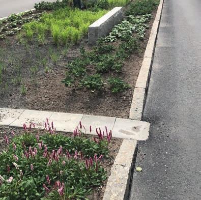 förstärkningslager för att hålla materialen skilda från varandra.