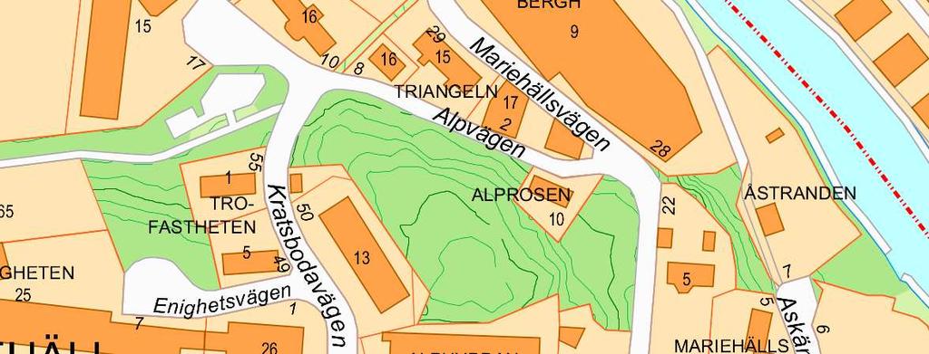 SID 3 (8) Planområdets ungefärliga gräns markerat i svart Tidigare ställningstagande Översiktsplan I Promenadstaden Översiktsplan för Stockholm, anges området som tät stadsbebyggelse.