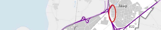 Riksintresse vägar Väg E20 och E6 utgör riksintresse för vägar. Väg E20 utgör en viktig förbindelse mellan Stockholm, Göteborg och till Malmö och Köpenhamn.