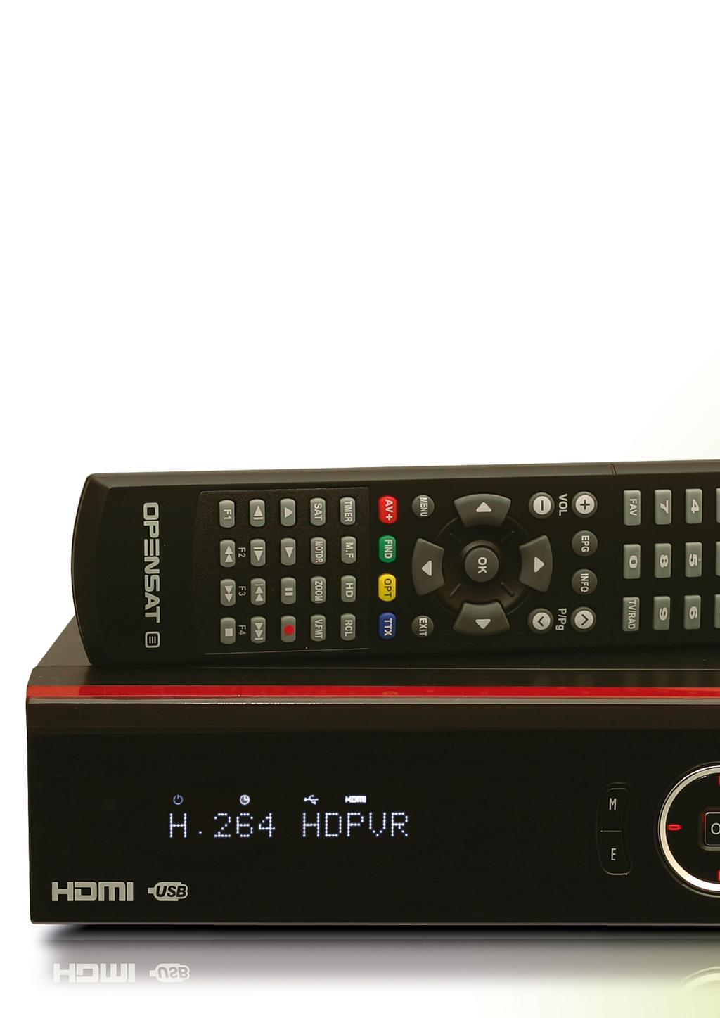 TEST REPORT HDTV Satellit PVR Opensat 9900 HDPVR Den Verkligt Snabba Mottagaren Den glänsande svarta Opensat 9900 HDPVR från ABC Bizniz i Slovakien kommer utrustad med alla de vanliga