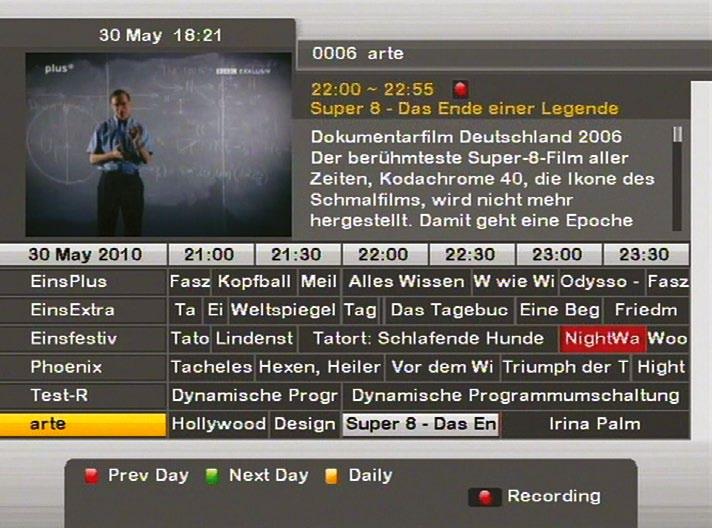När en kanal finns lagrad i mottagarens minne, finns det en förståelig editeringsavdelning där det är möjligt att sortera, byta namn på, ta bort, flytta eller att lägga