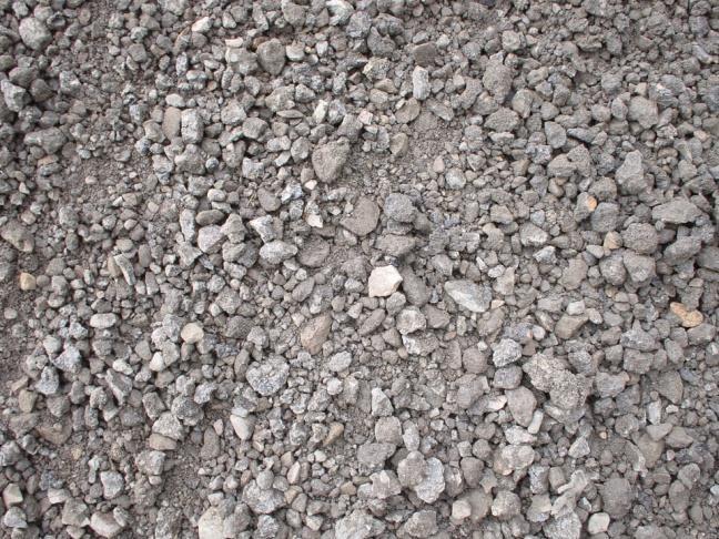 asfaltgranulat lades som bärlager.