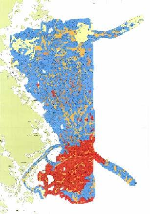 kadmium, nickel och kobolt, liknar inte haltfördelningen alls den som finns i hamnbassängens sediment.