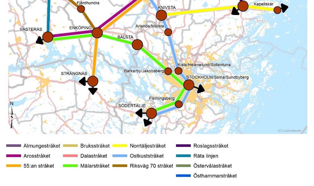Den pågående teknikutvecklingen med ökad användning av elcyklar ökar dock vardagscyklingens räckvidd och på sikt finns förutsättningar att skapa ett sammanhängande regionalt cykelvägnät.