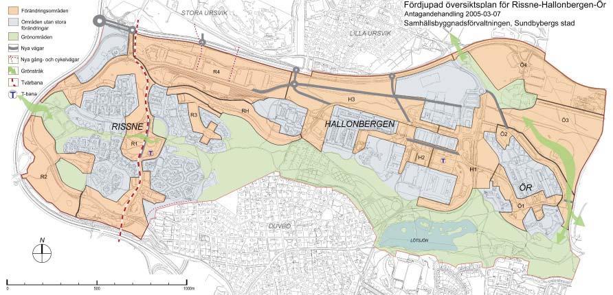 Fördjupad översiktsplan Rissne-Hallonbergen-Ör Gällande detaljplaner Gällande detaljplaner för programområdet är C211(gatumark), C216(parkmark), C267(gatumark) och C274(parkering samt bostadsmark som