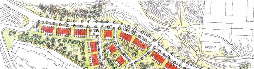 Idéskiss, situationsplan Trafik Gator och angöring Området ligger i direkt anslutning till Rissneleden som har trafikmängden 6000 fordon per dygn (ÅDT).