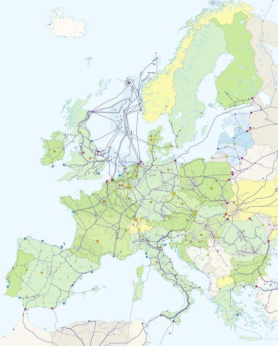 En stabil och väletablerad infrastruktur är redan på plats Europas Gasinfrastruktur Transportnät och Distributionsnät I EU > 2.