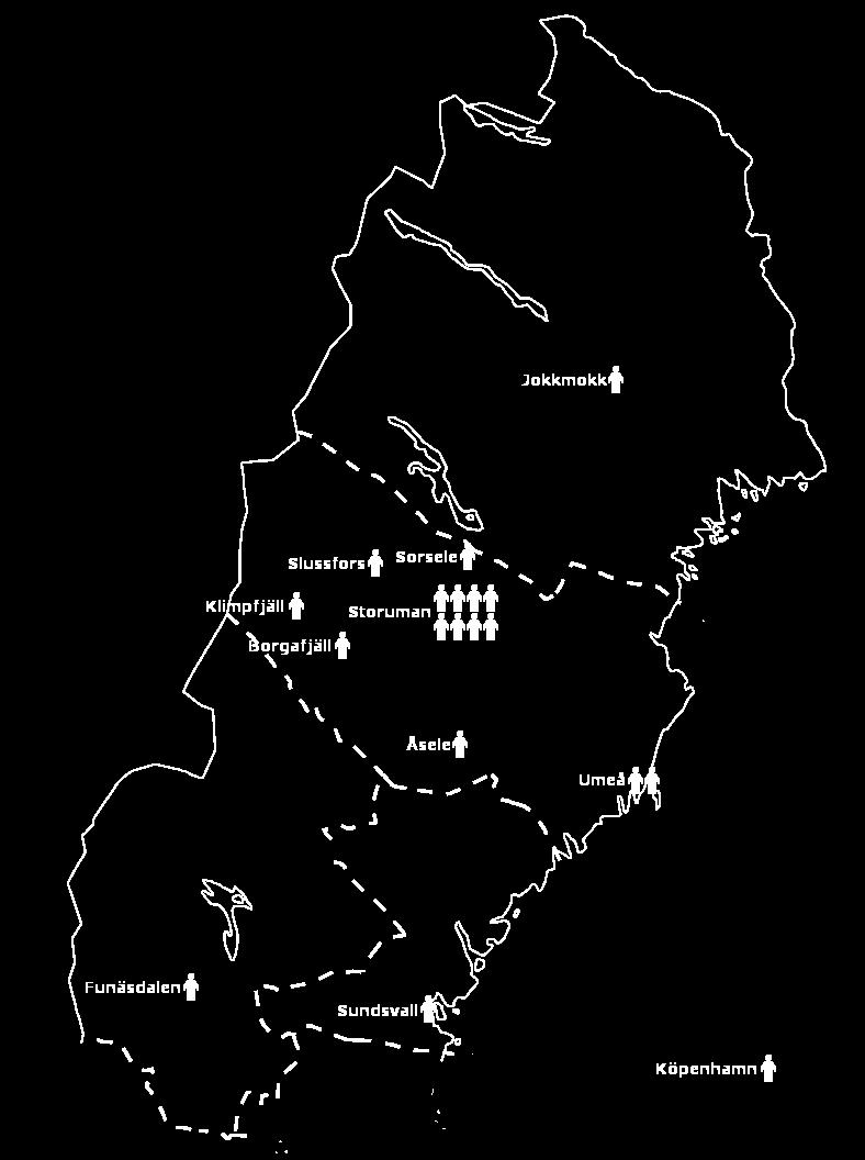 (GMC) Sedan 2014 en FoU-enhet inom primärvården i Västerbottens Läns Landsting 20-talet anställda Huvudkontor i Storuman Våra medarbetare är spridda över hela