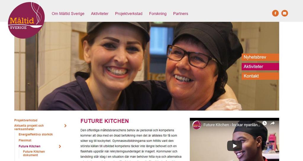 Future Kitchen på webben