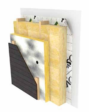 Bygg rationellt med väderskyddad fasadisolering Med vår nya ISOVER Fasadskiva 30 Alu öppnas nya möjligheter till ett rationellt montage, utan att vare sig tumma på ytterväggens prestanda eller