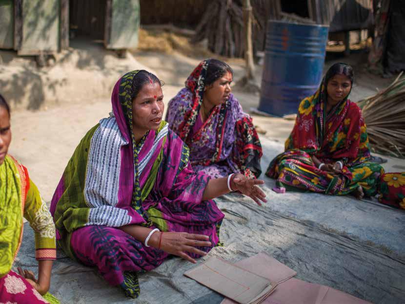 Sabita Rani från Bangladesh är delaktig i ett kvinnolett team som arbetar förebyggande mot katastrofer.