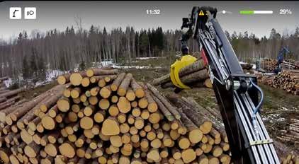 För att täcka operatörens synfält är fyra högkvalitetskameror, som skyddas av ett tåligt kamerahus, monterade så att de har en optimal överblick över arbetsområdet.