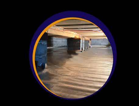KRYPGRUND Krypgrund Isolering mot fukt och radon i krypgrunden. Töjbar butylgummitejp med hög vidhäftningsförmåga. Lämplig för vinklade ställen och tätning av rörgenomföringar samt skarvar.