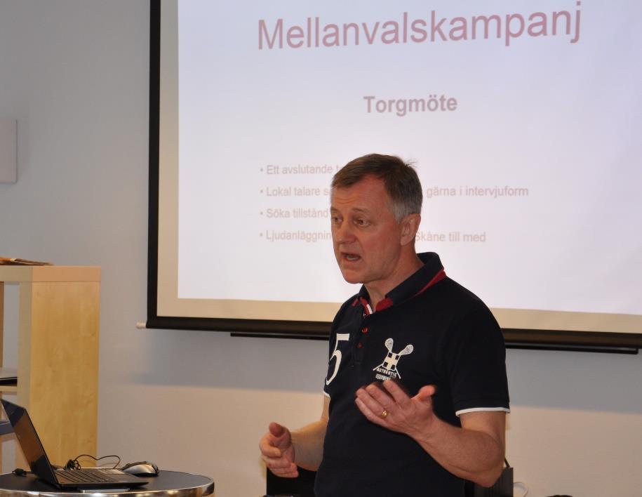 allmänna valen 2018. Distrikt Skåne hjälper till att utbilda kandidaterna.