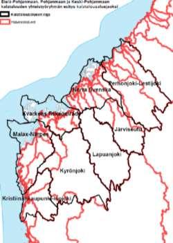 Fiskeriområden in Österbotten Fiskerisamarbetsgruppen för Södra Österbottens, Österbottens och Mellersta Österbotten Österbotten: 6 fiskeområden 4 fiskeriområden - Norra Svenska (Norra svenska +