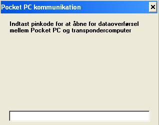 till Pocket tillsammans med PigWin-data behövs en pinkod.