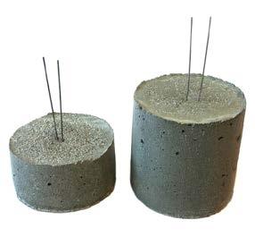 908858 Betongkloss puck 100/100 St 908859 Betongkloss puck 50/100 St 905866 Distanskloss 20 mm m. Tråd Anläggningsbetong 250 st/pkt Säc 905867 Distanskloss 25 mm m.