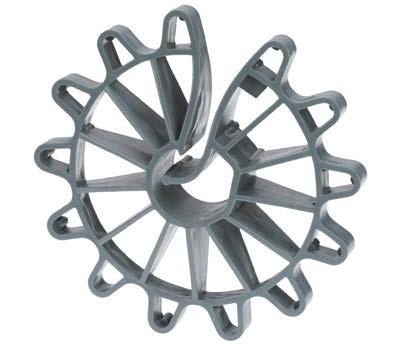 Distansmaterial Distanshjul Används till pelare, väggar och där lättare armering skall distanseras.
